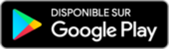 Logo indiquant "Disponible sur Google Play"
